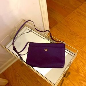 Cross body coach purse with black wallet insert